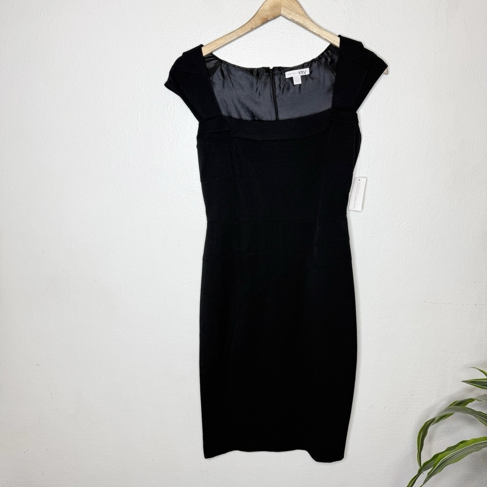 New York And Company Black Classic Formal Sheath Dress LBD Women's 2